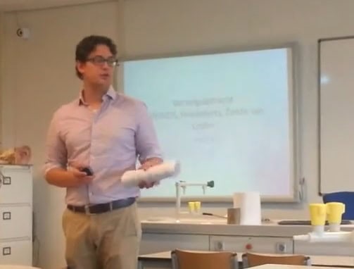 Jonge docent Rick Teunissen